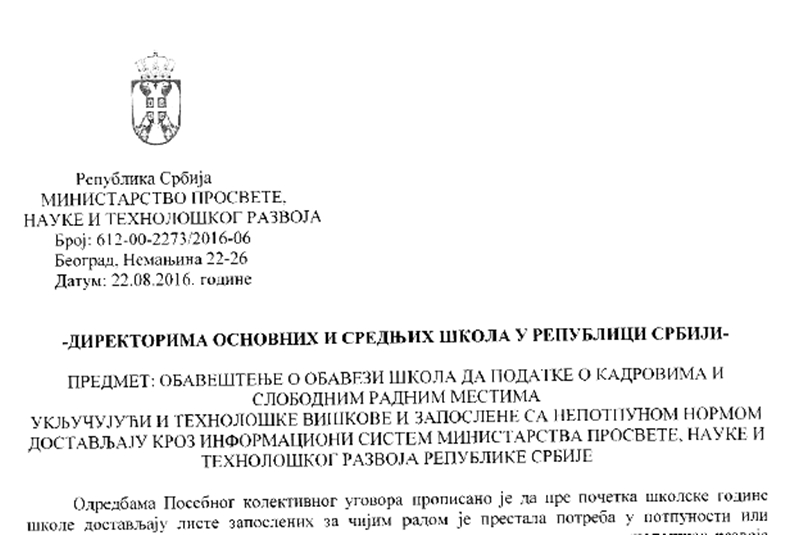 obaveze skola